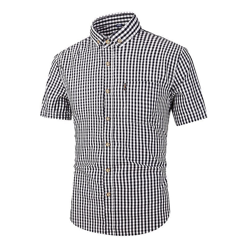 Men's Oktoberfest Gingham Short Sleeve Shirt