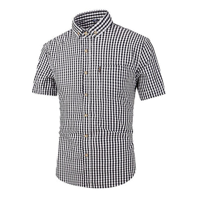 Men's Oktoberfest Gingham Short Sleeve Shirt