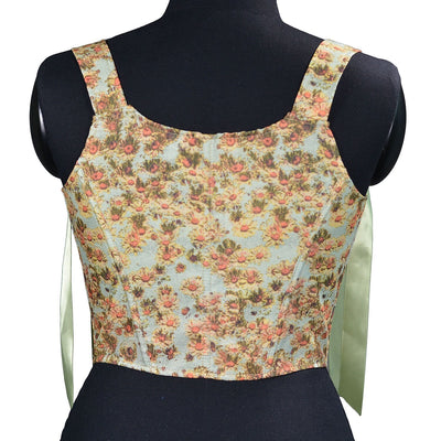 Floral Victorian Corset Painting Bustier