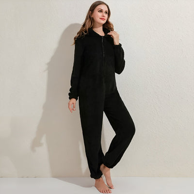 HugCloud Onesie – Weicher Fleece-Kapuzen-Einteiler