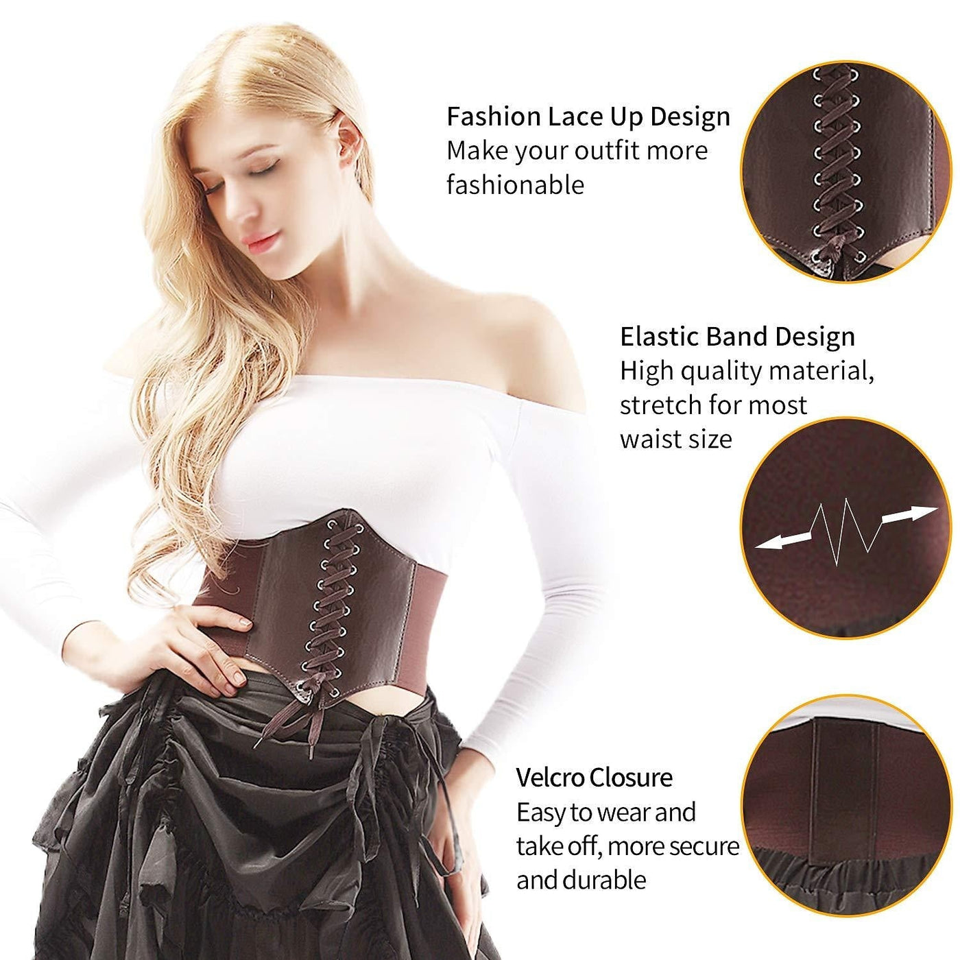 Renaissance Fairy Costume with Corset & Belt