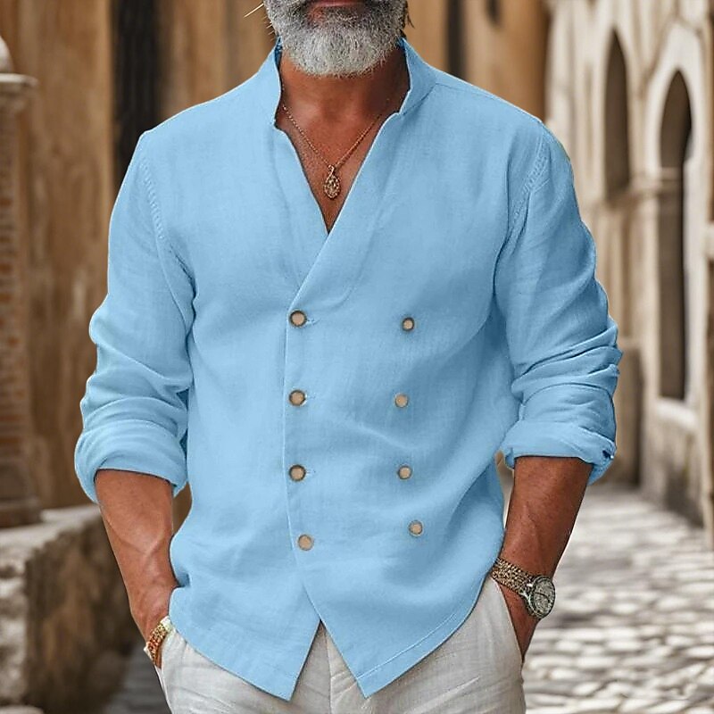 Classic Pirate Style Cotton Shirt