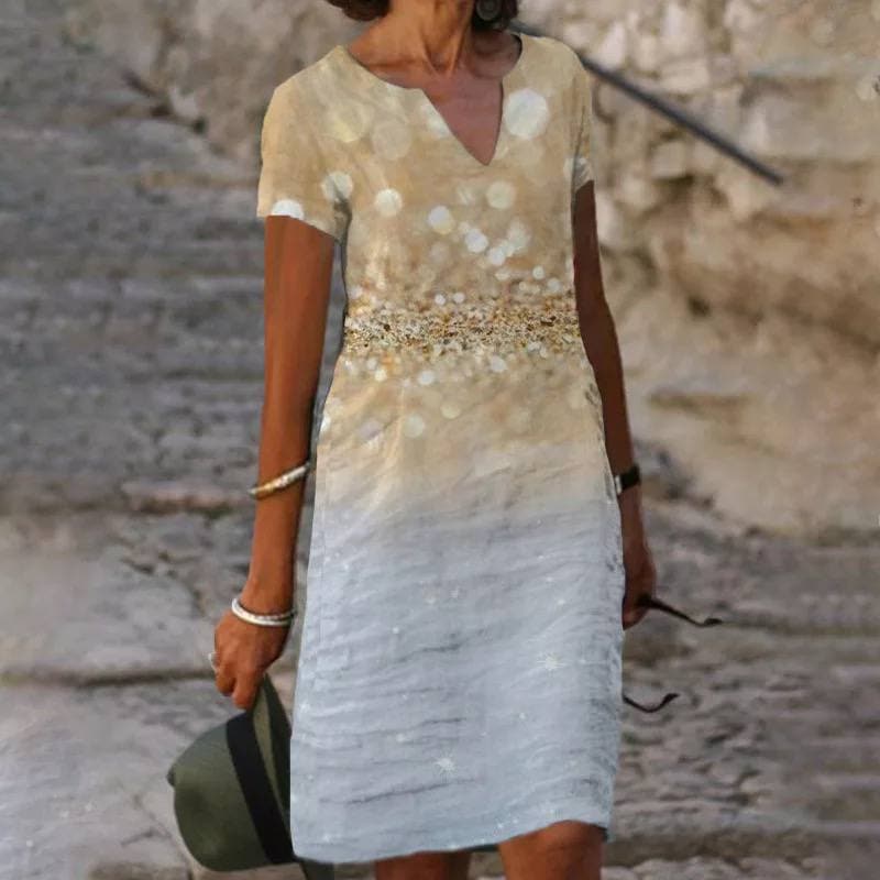 Leichtes, atmungsaktives und lässiges Kleid für Frauen - Calorine