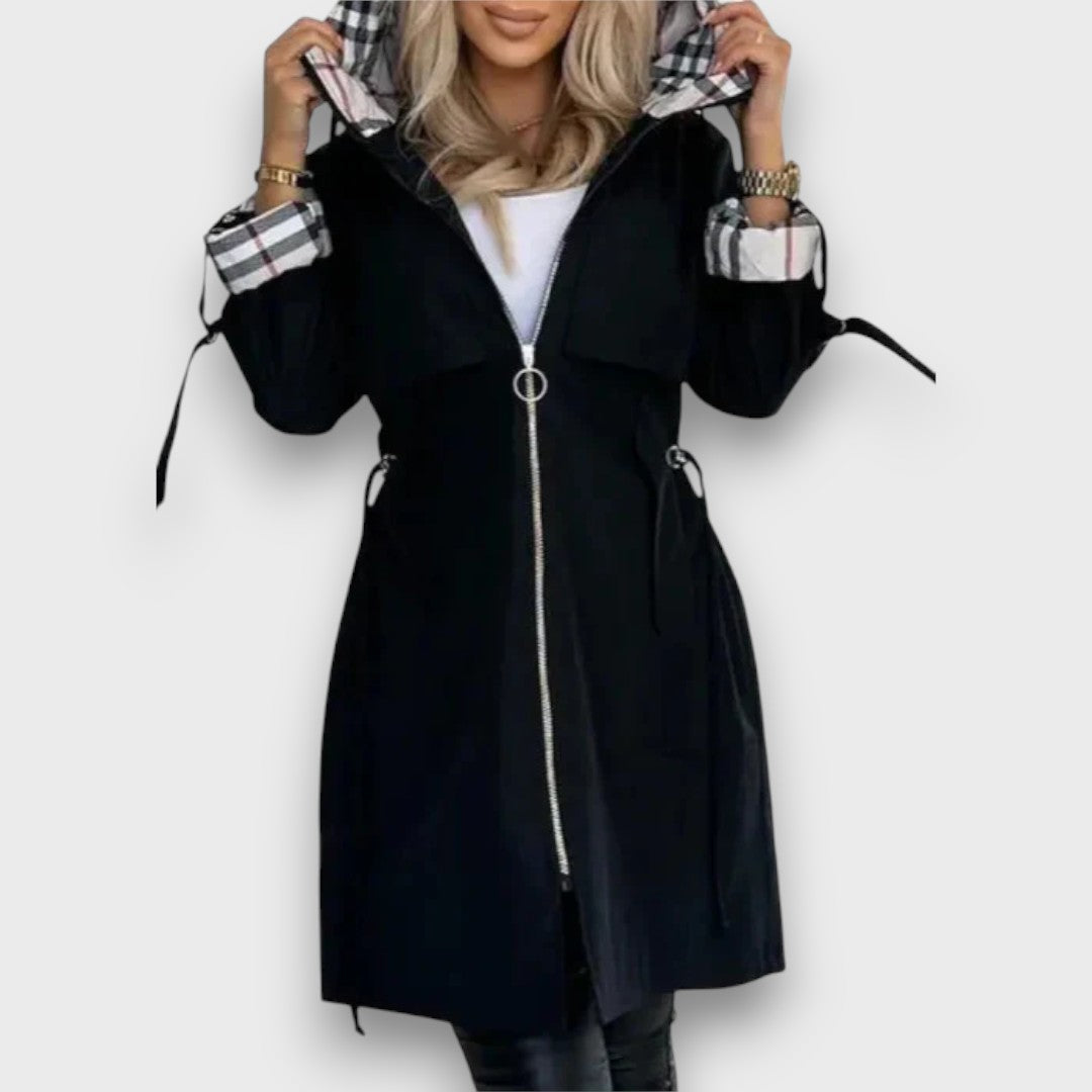 Natalie – Moderner Mantel mit Reißverschluss