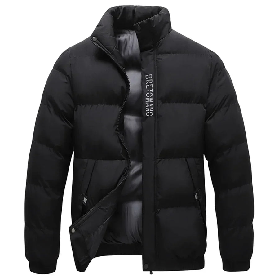 Boss | herren-winterjacke mit kragen