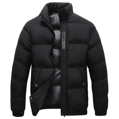 Boss | herren-winterjacke mit kragen