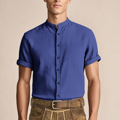 Men's Oktoberfest Linen Short Sleeve Shirt