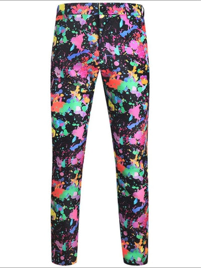 Herren Stylisch Bedruckt Tinte Hochzeitsgast Anzug Set | 2-teiliges Set