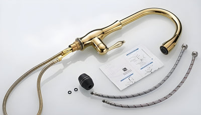 Küchenarmatur mit ausziehbarem Brausekopf – 360° drehbar | Ideal für Spüle und Abwasch