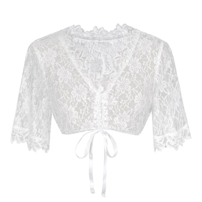 Oktoberfest Vintage Dirndl Costume with Embroidered Apron and Blouse