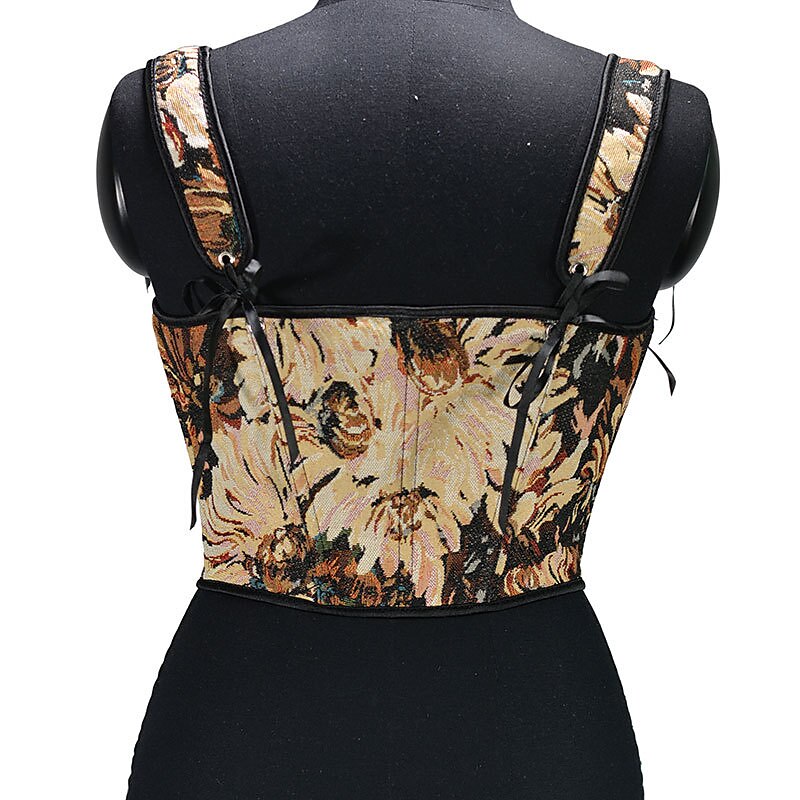 Renaissance Style Lace Design Corset Vest Bustier