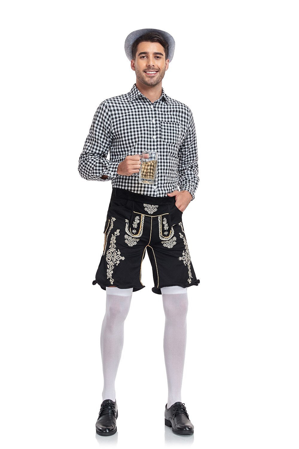 Oktoberfest Men's Lederhosen Set with Shirt