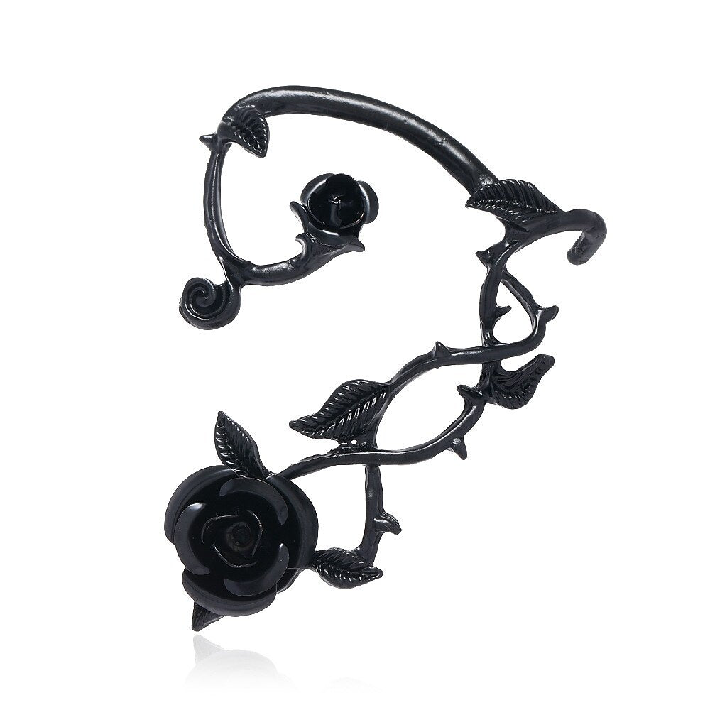 Rose Elf Ear Cuffs Flower Fairy Ear Accessories