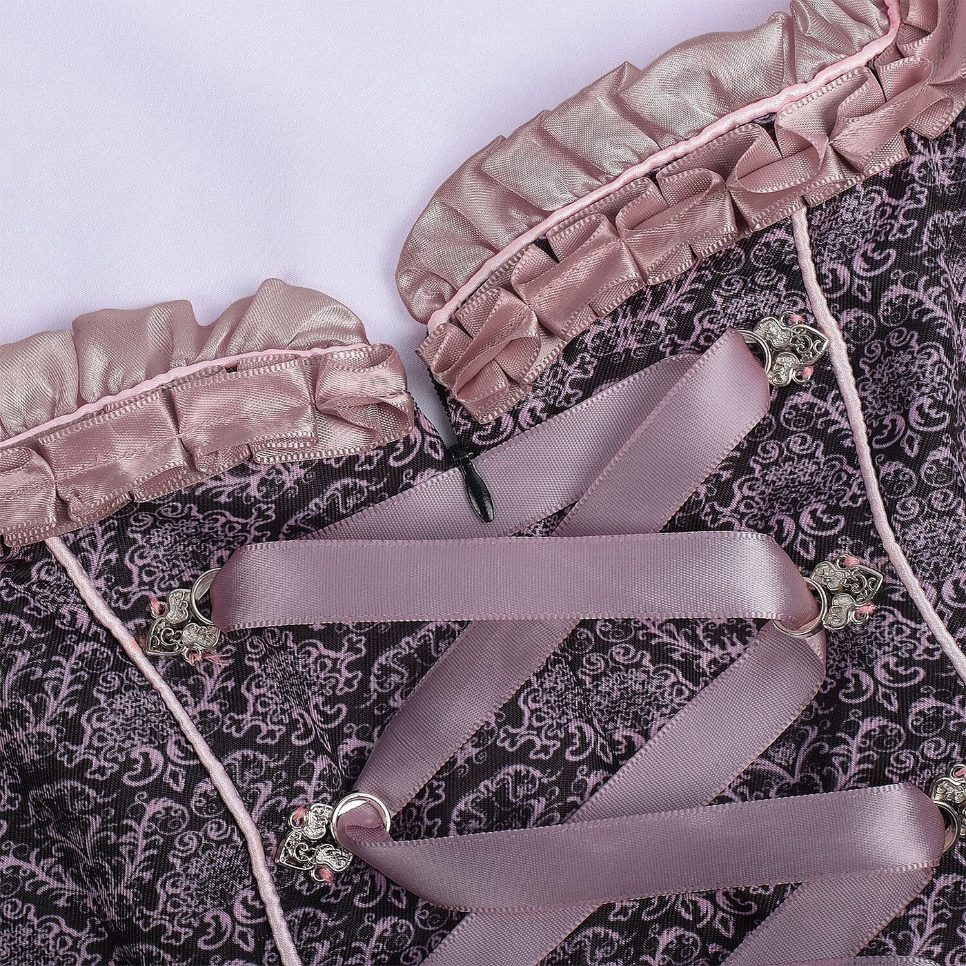 Oktoberfest Pink Embroidered Dirndl Dress with Lace Apron and Blouse