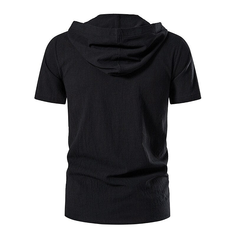 Pirate Style Short Sleeve Hooded Shirts