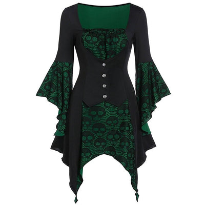 Renaissance Gothic Witch Dress Medieval Vampire Costume