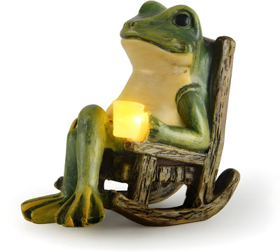 PondGuard Light - Solar Garten Frosch Statue Leuchte