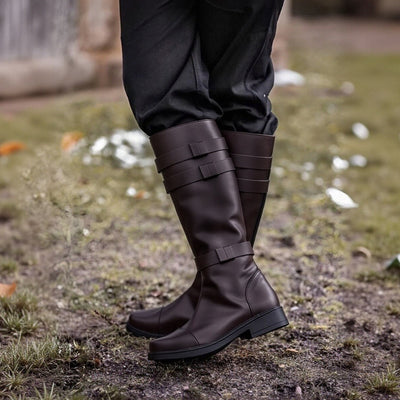 Fantasy Combat Heroic Strap Tall Boots