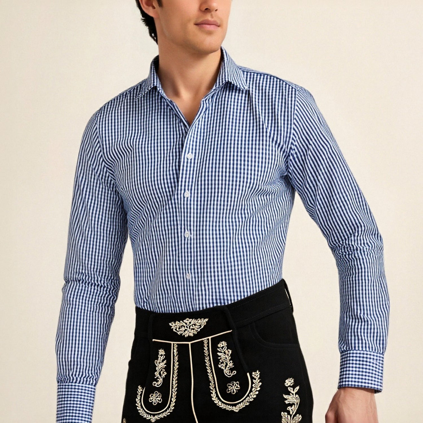 Men’s Classic Bavarian Checkered Shirt