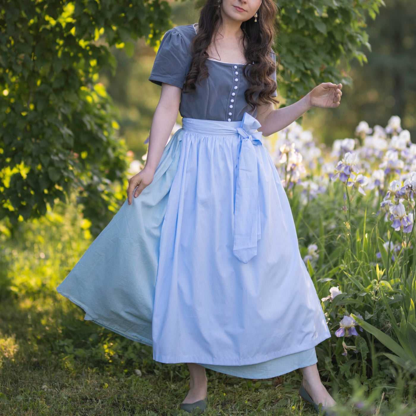 Oktoberfest Classic Dirndl Dress with Apron