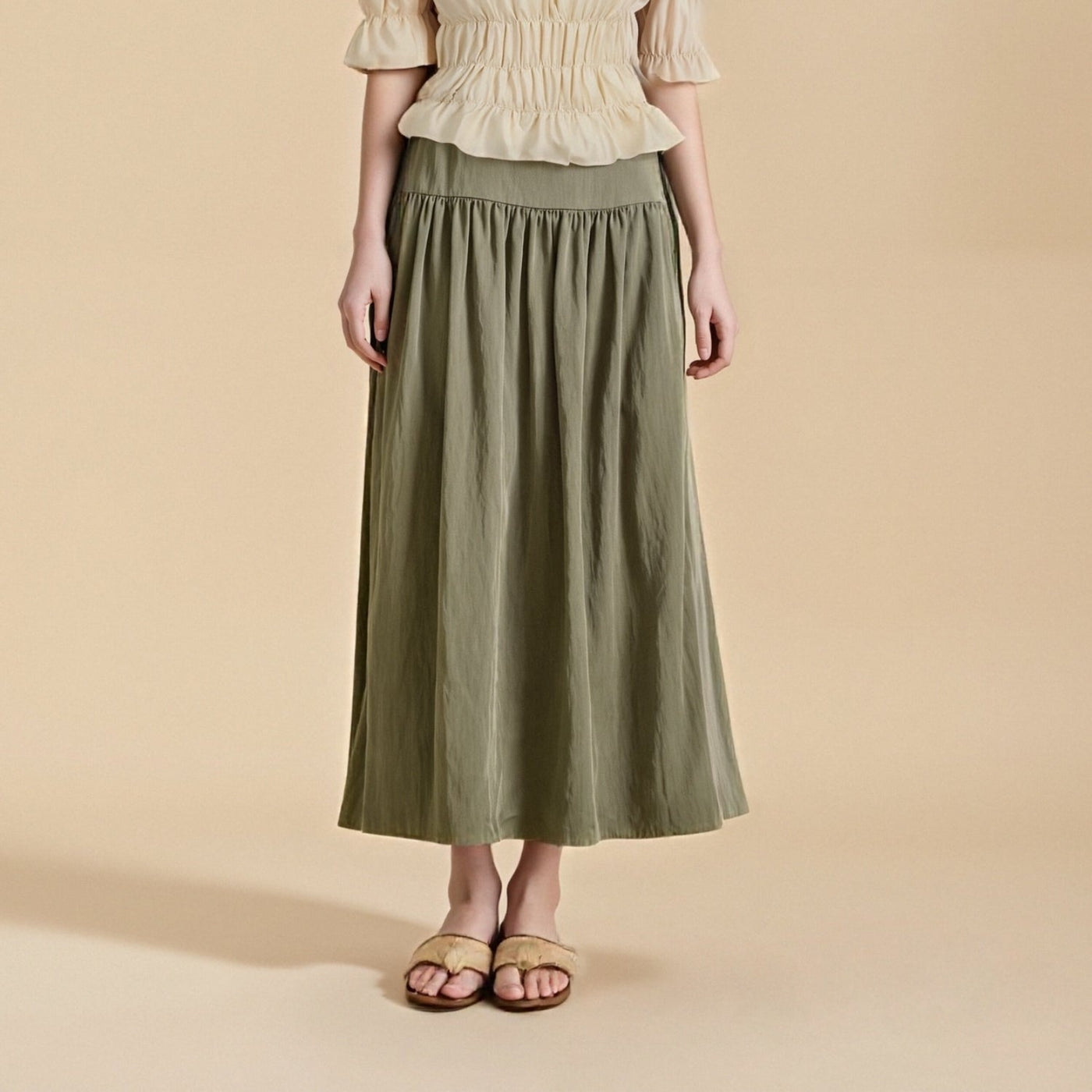 Renaissance Style High Waist Maxi Skirt