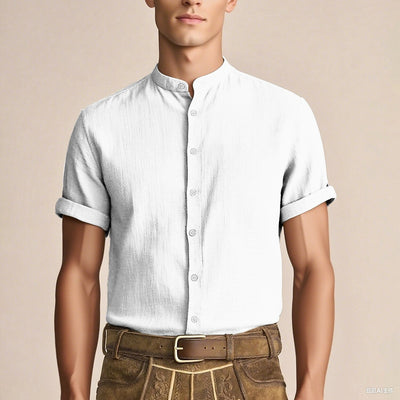 Men's Oktoberfest Linen Short Sleeve Shirt