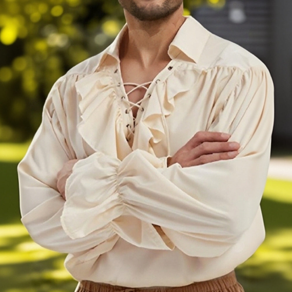 Renaissance Style Shirt Flounced Costume Design