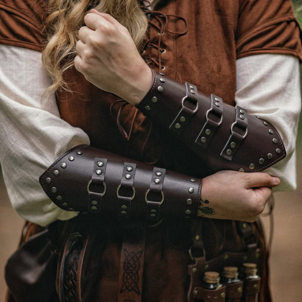 Punk & Gothic Medieval Style Drawstring Bracers