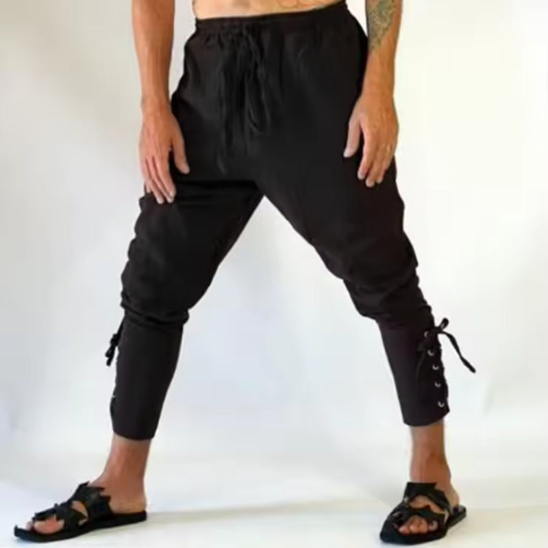 Retro Pirate Style Cotton Linen Pants