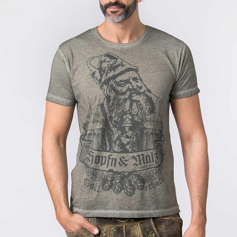 Oktoberfest Beer Brewer Print Graphic T-shirt