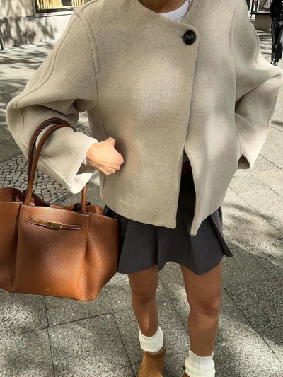 Silene | Kurzjacke Mit Rundhalsausschnitt
