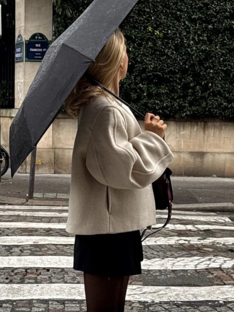Silene | Kurzjacke Mit Rundhalsausschnitt