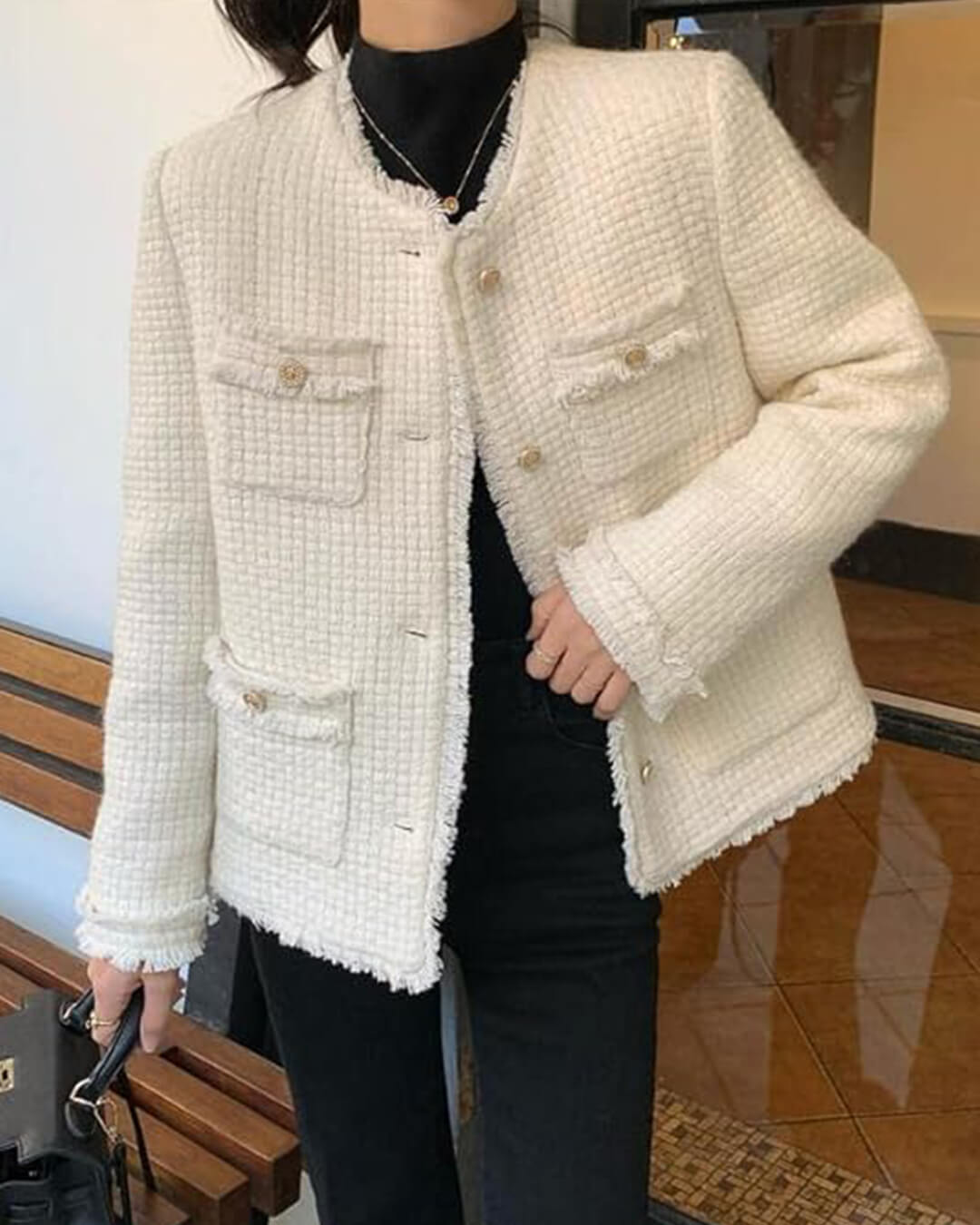 Novaria | Damen Casual Übergangsjacke Loose Fit Leichtgewicht