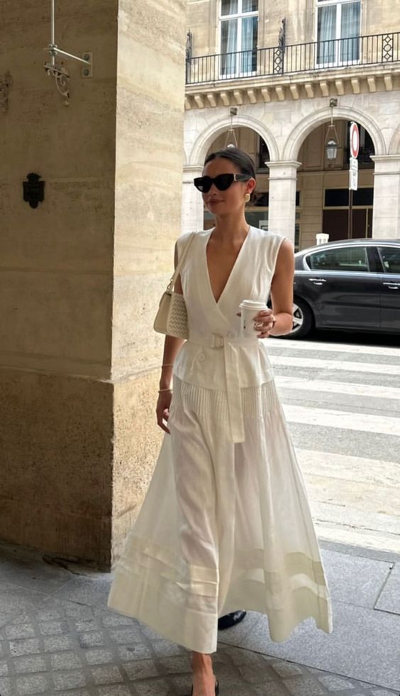 Jenaiah | Elegantes weißes Kleid