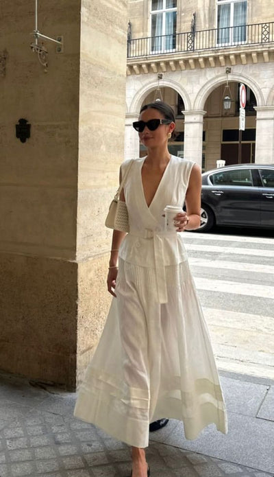 Jenaiah | Elegantes weißes Kleid