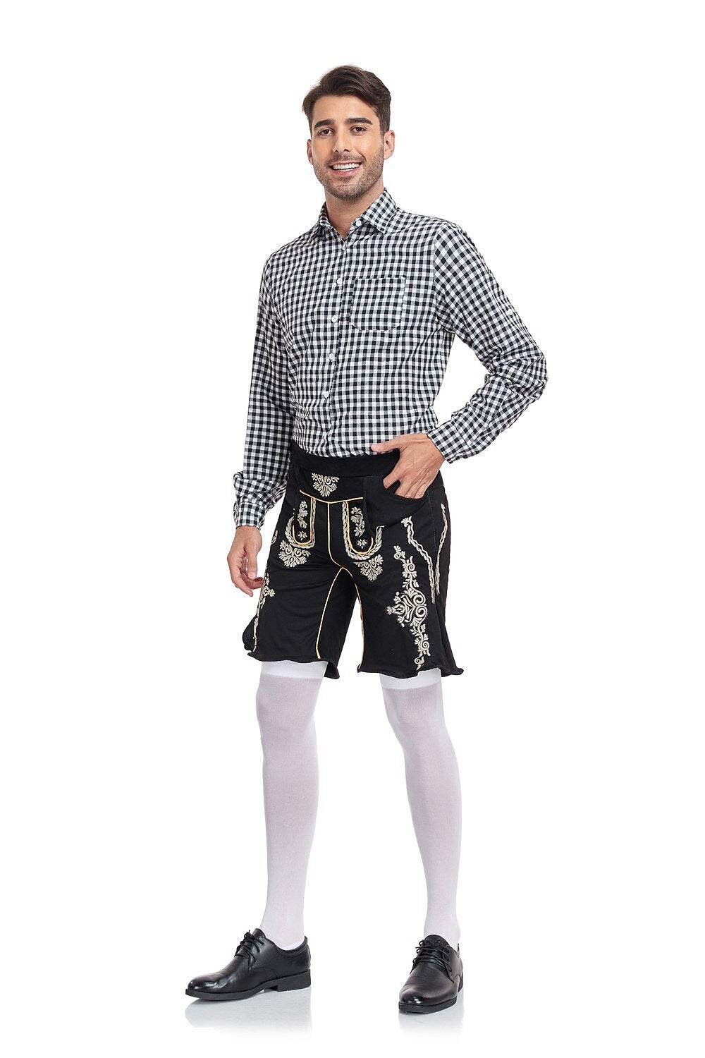 Oktoberfest Men's Lederhosen Set with Shirt