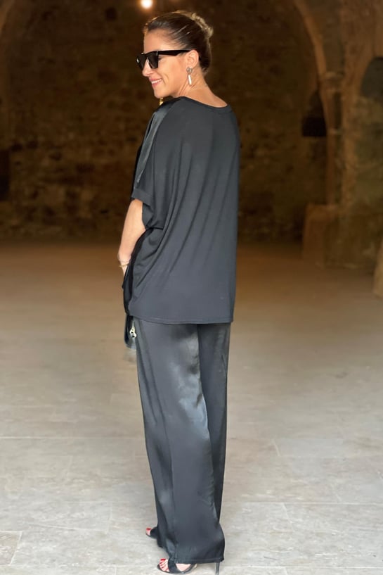 Britt - zweiteiliges satin-set