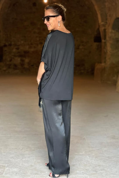 Britt - zweiteiliges satin-set