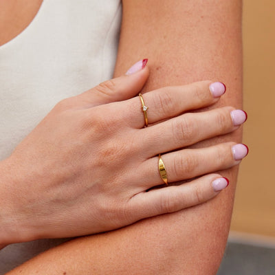 Liebe - Kristall Herzring