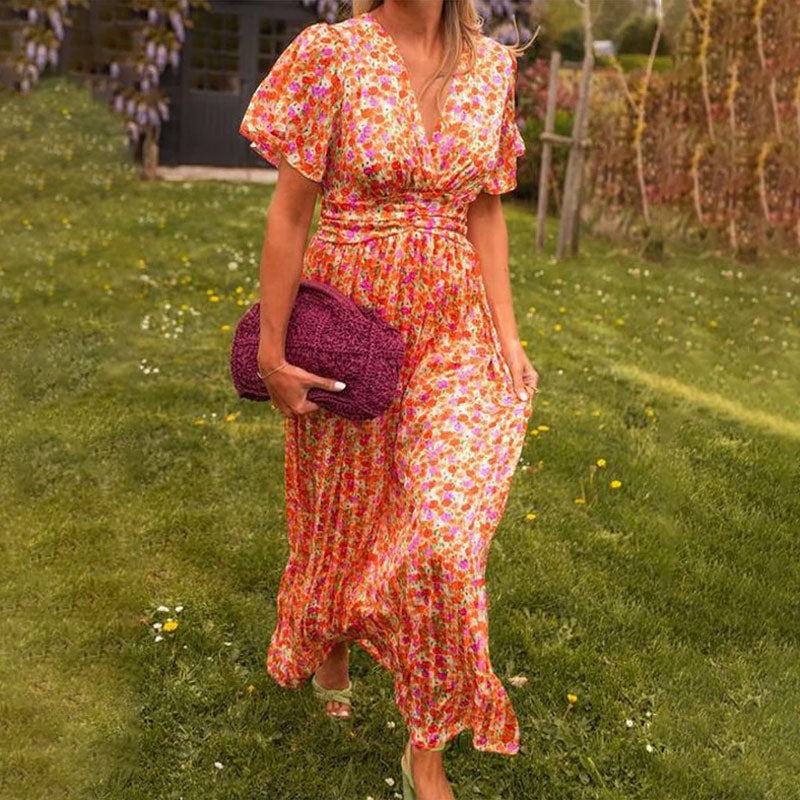 Elsie | Luftiges Maxikleid mit Blumenmuster