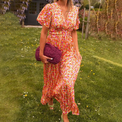 Elsie | Luftiges Maxikleid mit Blumenmuster