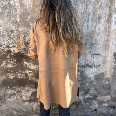 ELEGANTER MITTELLANGER REVERSMANTEL