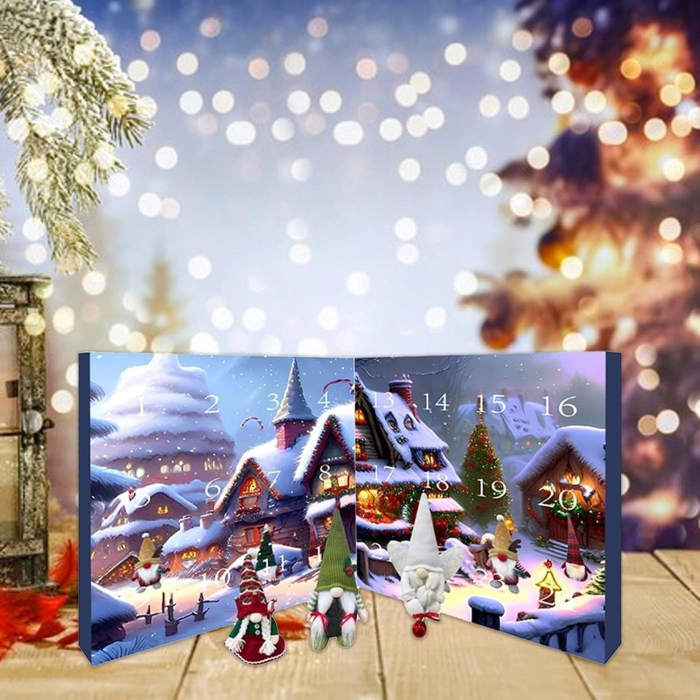 Elfenzauber Adventskalender 2024 | Magischer Countdown mit handgefertigten Weihnachtsmännern