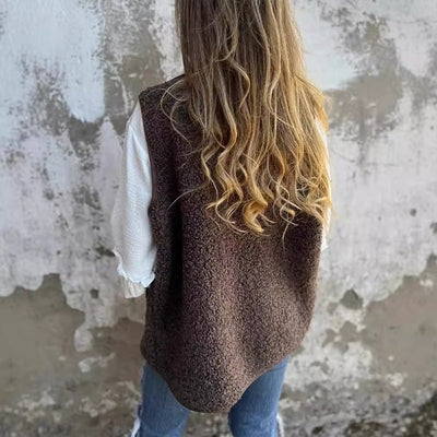 COSY STRICKJACKE MIT KNOPFLEISTE