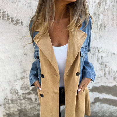 DENIM AKZENT TRENCHCOAT