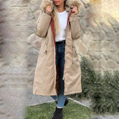 Frostra™ - Damen Winterjacke mit Kapuze und Weichem Kragen