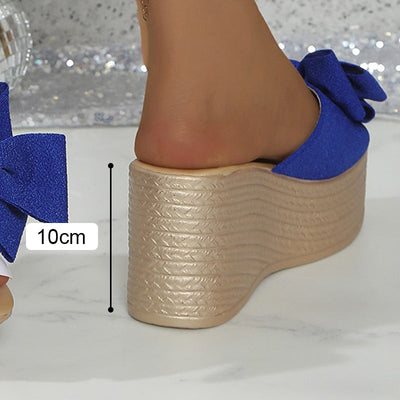 Sloane – Bequeme Hausschuhe Mit Schleife Und Dicker Sohle