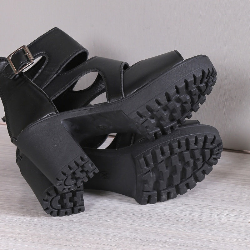 Frederick | Sandalen mit offener Spitze und hohem Absatz