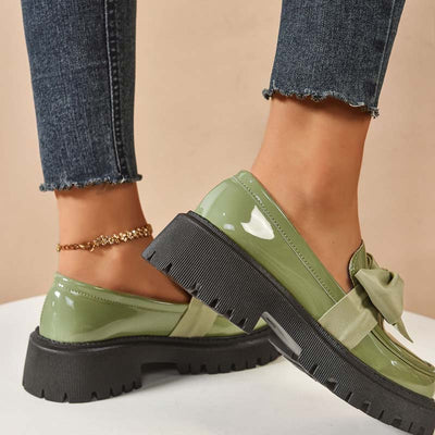 Ravisse™ - Elegante und Niedliche Plateau-Loafer mit Schleife