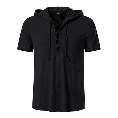 Pirate Style Short Sleeve Hooded Shirts
